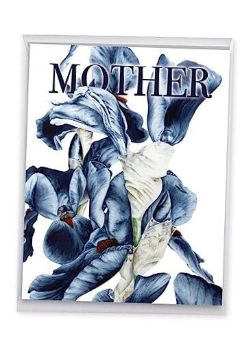 – Jumbo Flower Mothers Day Card (8.5 x 11 Inch) Iridescent Iris – Mother’s Day