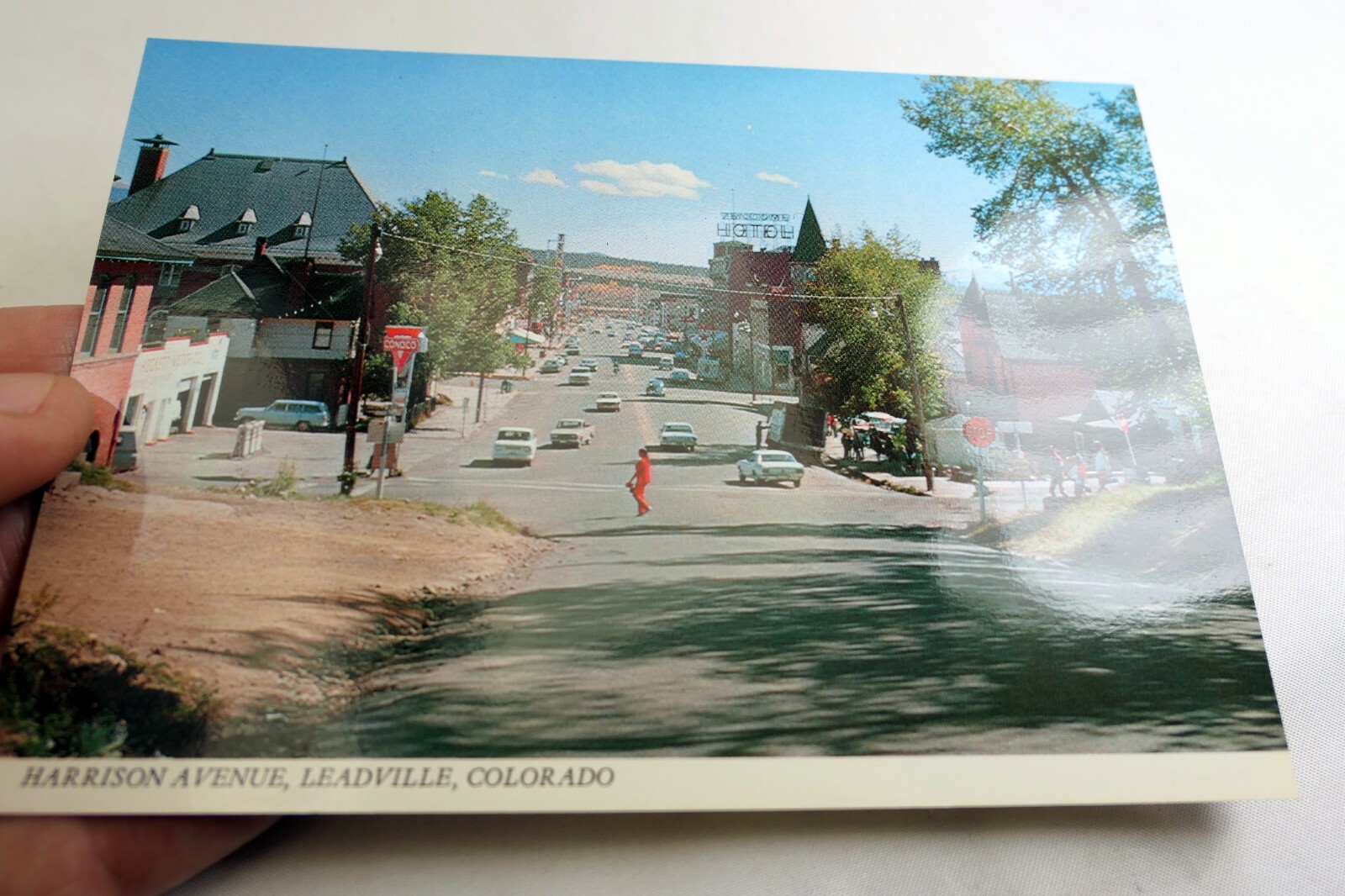 Harrison Ave. Leadville Colorado Americana Post Card 1960’s vintage USA