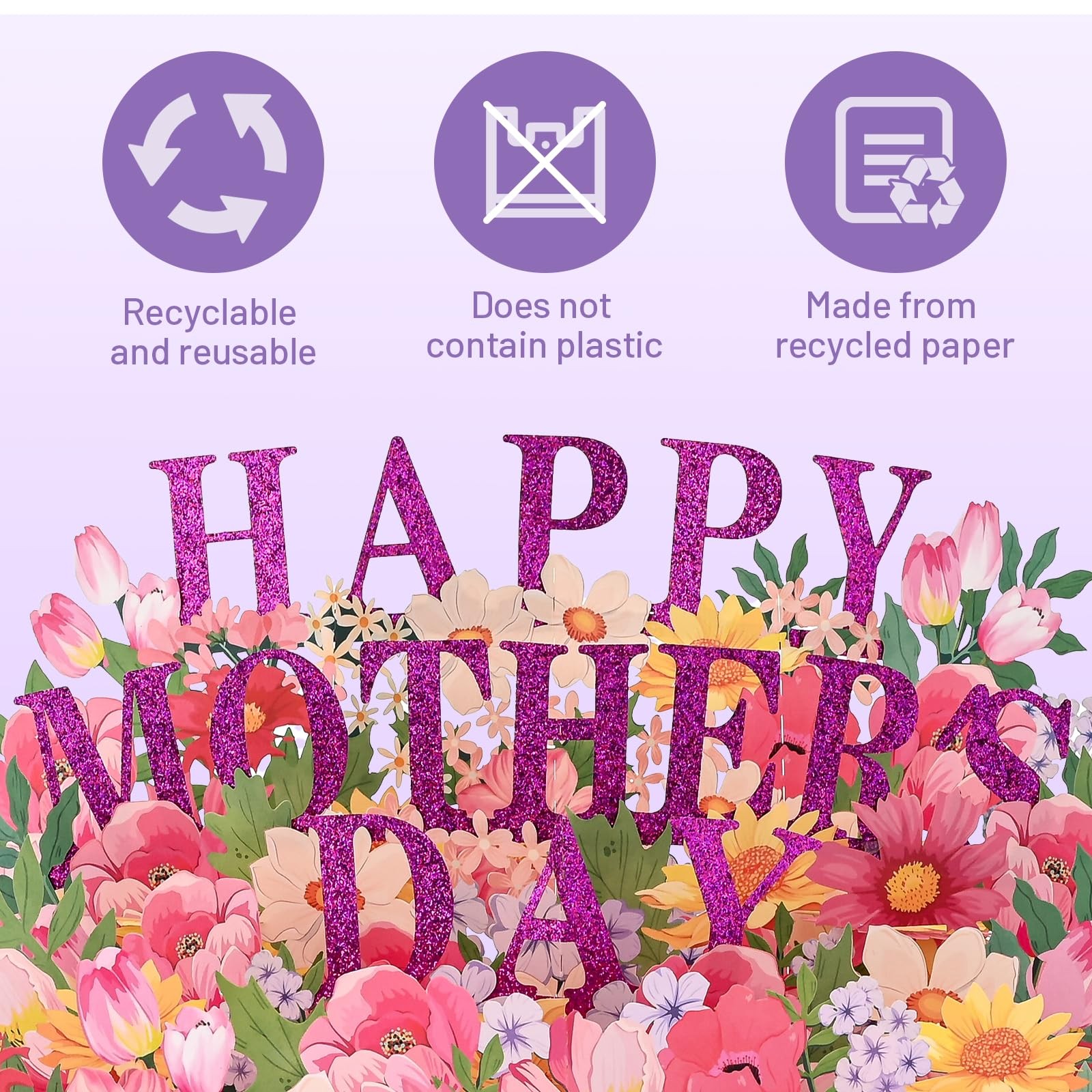 Yeomant 3D Mothers Day Card, Happy Mother’s Day Pop Up Cards, Mother’s Day Ca…