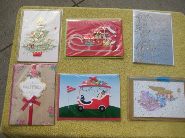 Lot of 6 PAPYRUS Christmas Holiday Cards new sealed # Y