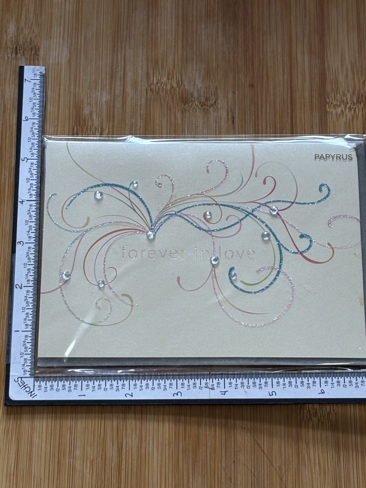 Papyrus Embellished Greeting Card Wedding Marriage Congratulations forever LOVE