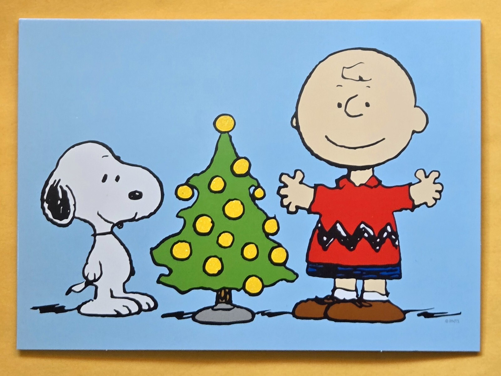 Peanuts “Snoopy & Friends” Merry Christmas Greeting Card (+Envelope 6×4″).