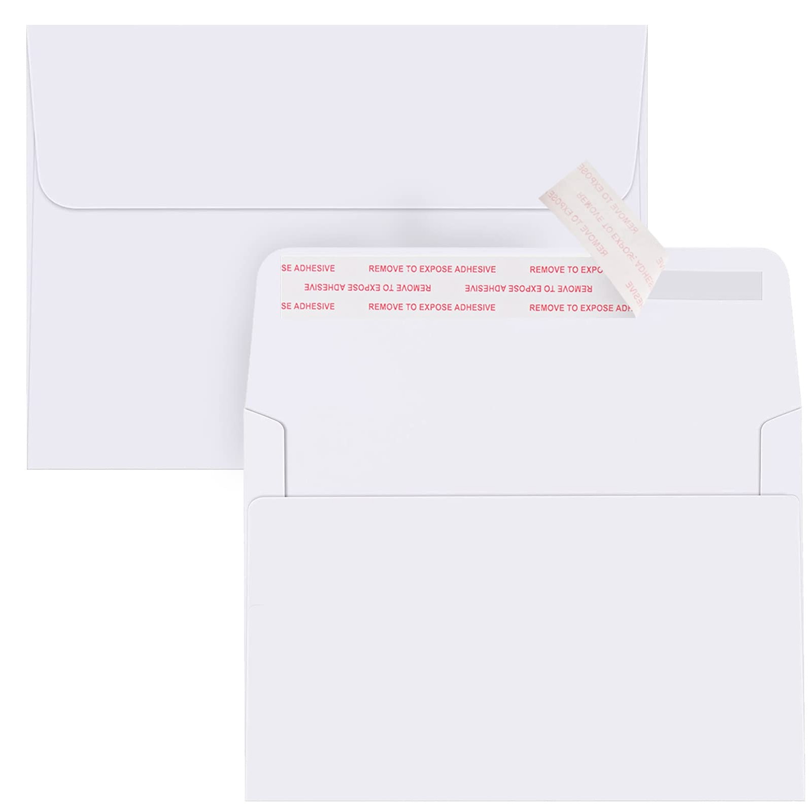 100PACK 5X7 Envelopes, White A7 Envelopes Self Seal for Weddings, Invitations…