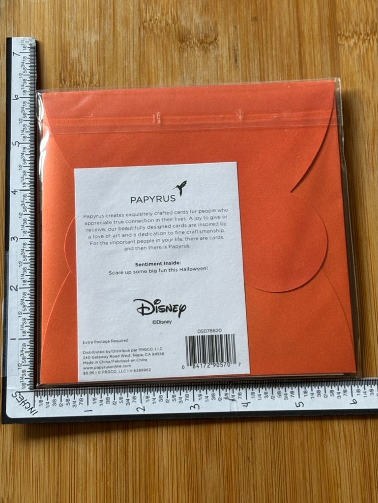 Papyrus Greeting Card Happy Halloween Hallows Eve Disney Mickey Mouse Ghost