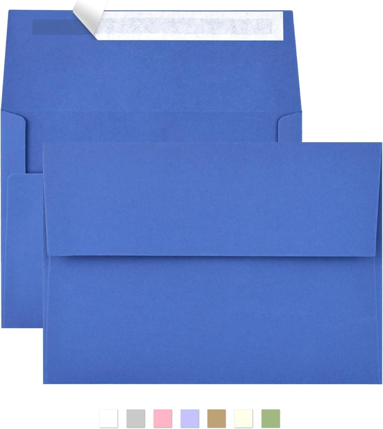50 Pack 5X7 Envelopes for Invitations,5.25X7.25 Inches,A7 Envelope Blue Self Sea