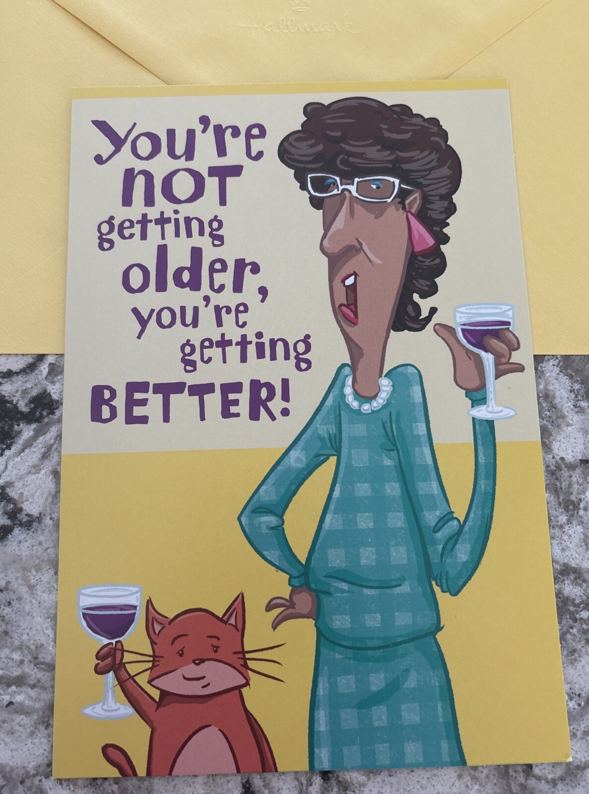 Funny Birthday Old Age Humor 5.5” X 8” Hallmark Greeting Card