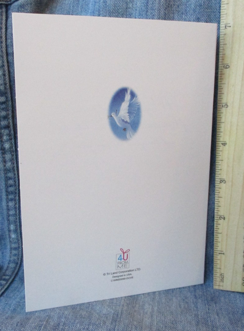 PEACE DOVE OVER BETHLEHEM Christmas Greeting Card New w/ Envelope MG99