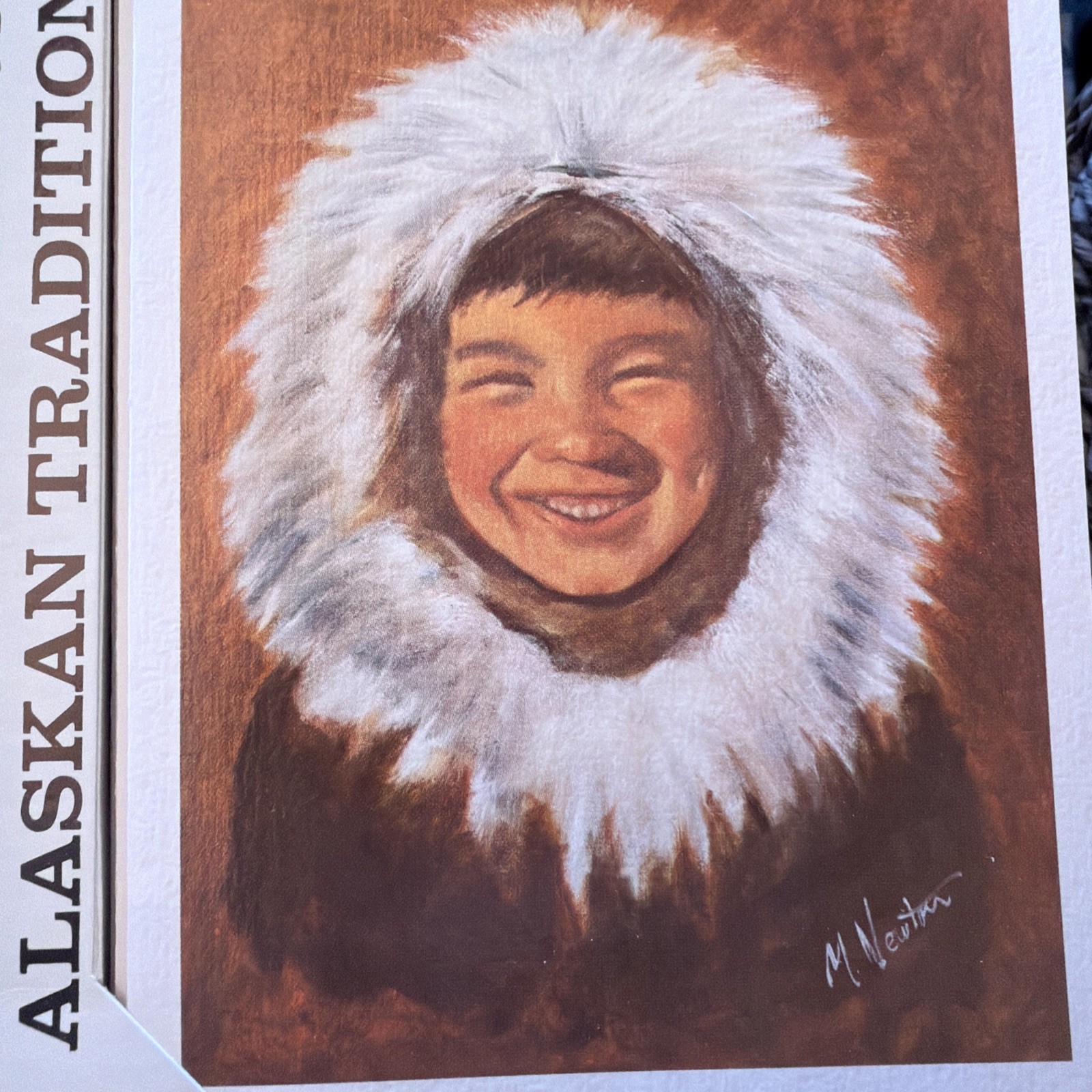 VNTG 1970s Alaska Native Children Note Cards Mary B. Newton (Eskimo Kids Notes)