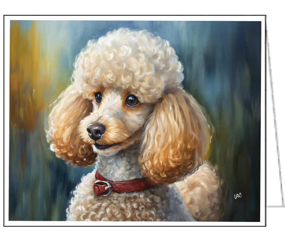 Standard Poodle #2 Fine Art Notecards – Set of Six