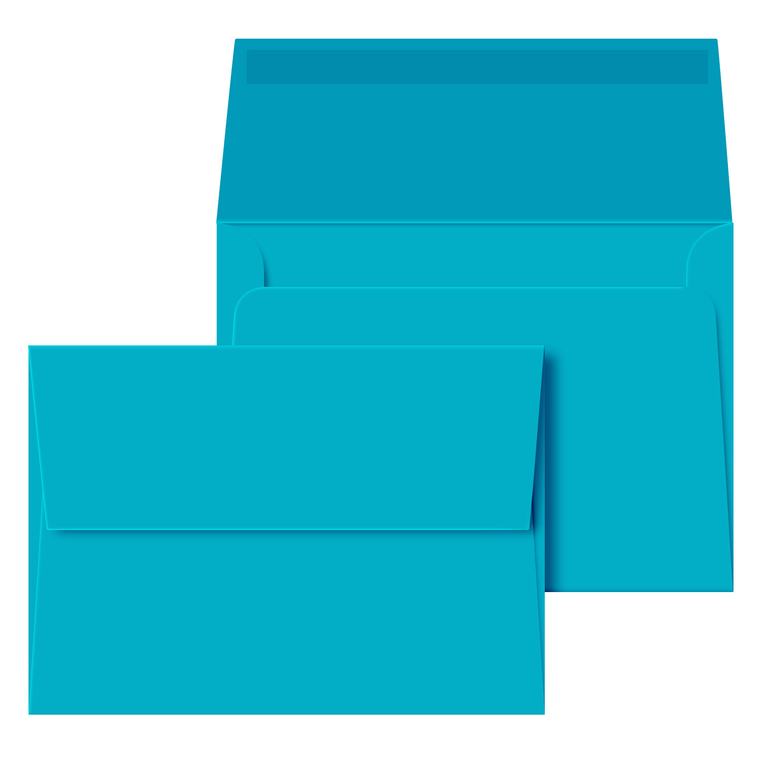 A7 Envelopes, 5 1/4″ x 7 1/4″, Blue, Square Flap, 24w (90gsm), 100 per Pack