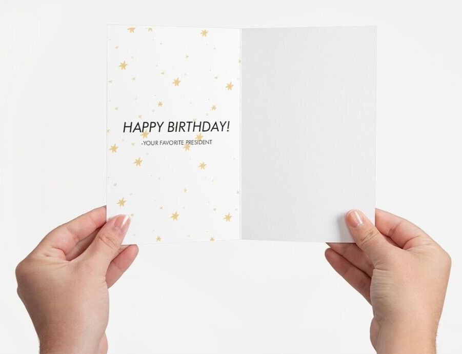 Donald Trump Birthday Card Funny Birthday Card Fan Art Happy Bday Gift President