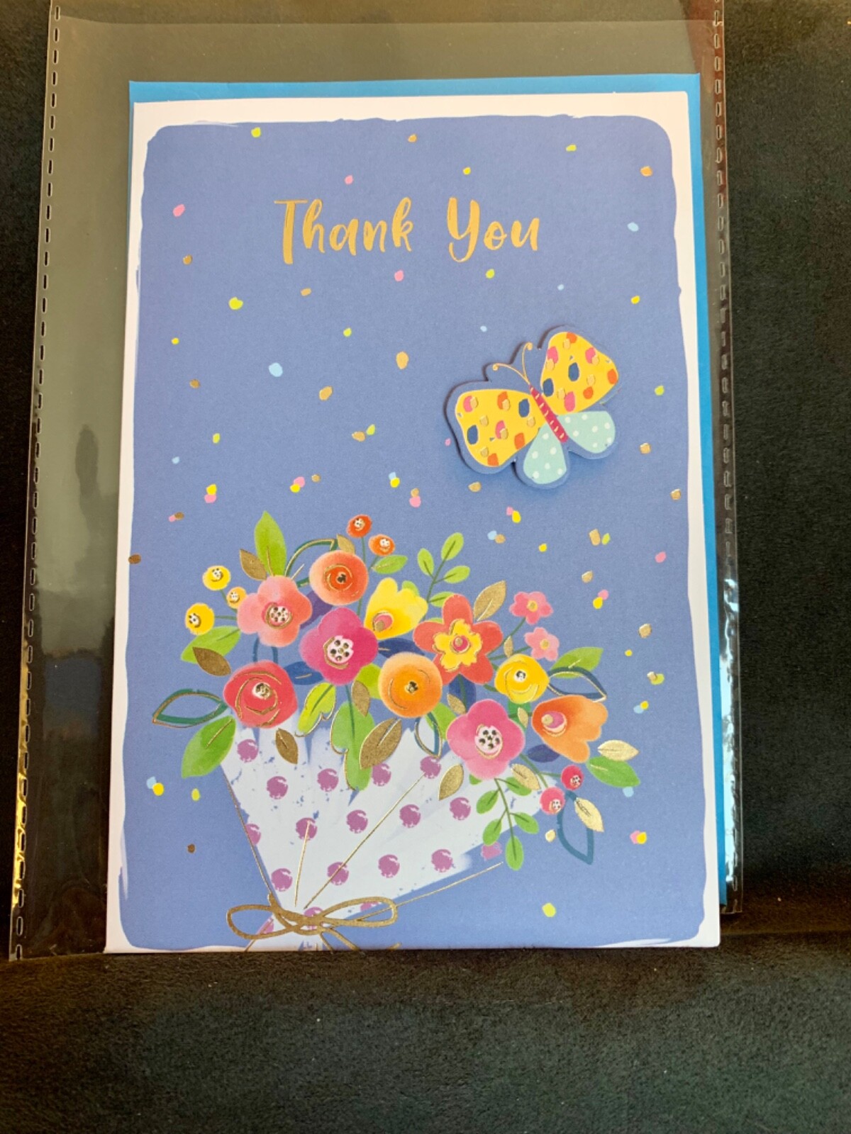 Thank You Card! Butterfly Floral Bouquet For Everything You Do