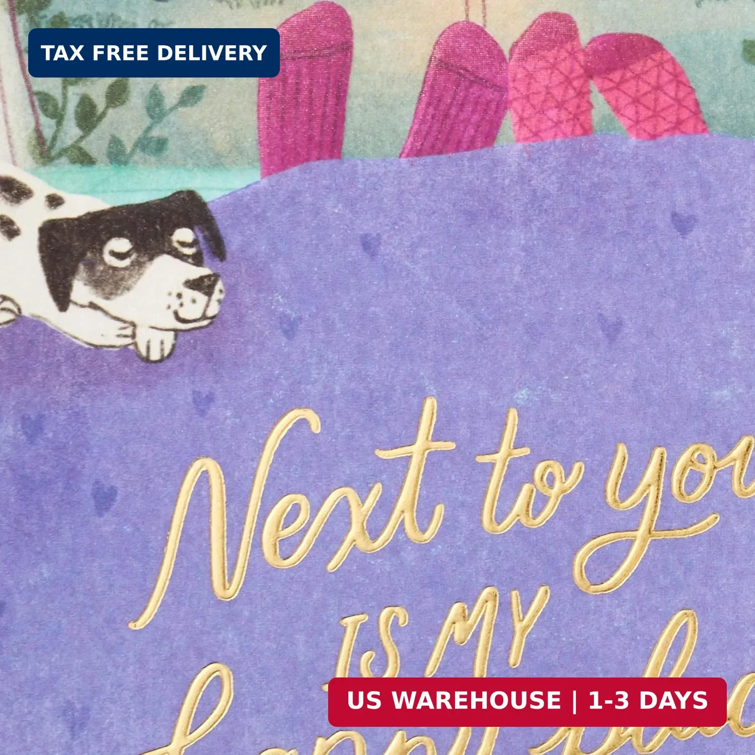 Hallmark Anniversary Card for Husband, Wife, Boyfriend, Girlfriend (Happy Place)