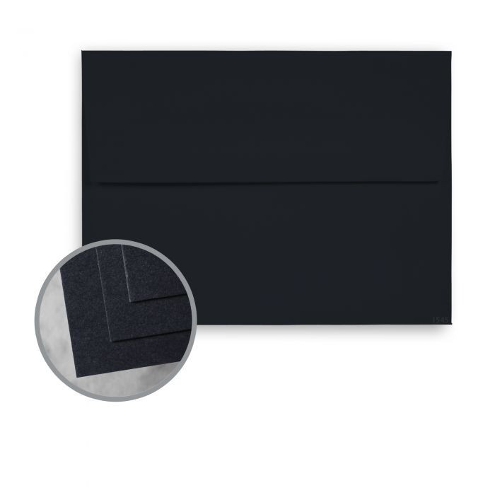 CLASSIC CREST Epic Black Envelopes – A7 (5 1/4 x 7 1/4) 80 lb Text Smooth, NEW