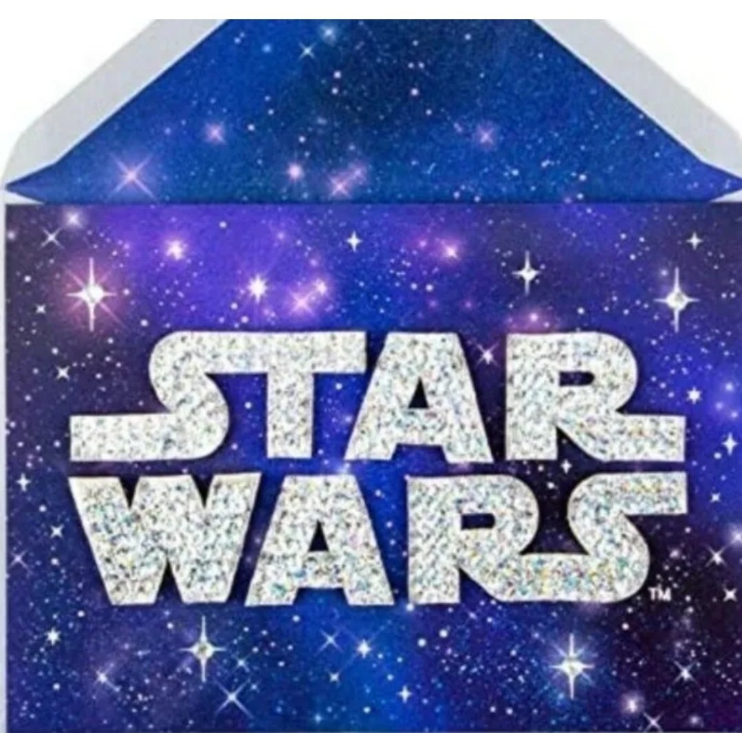 PAPYRUS GEMMED BLING STAR WARS CARD RHINESTONES STARS GALAXY CLASSIC SW NEW
