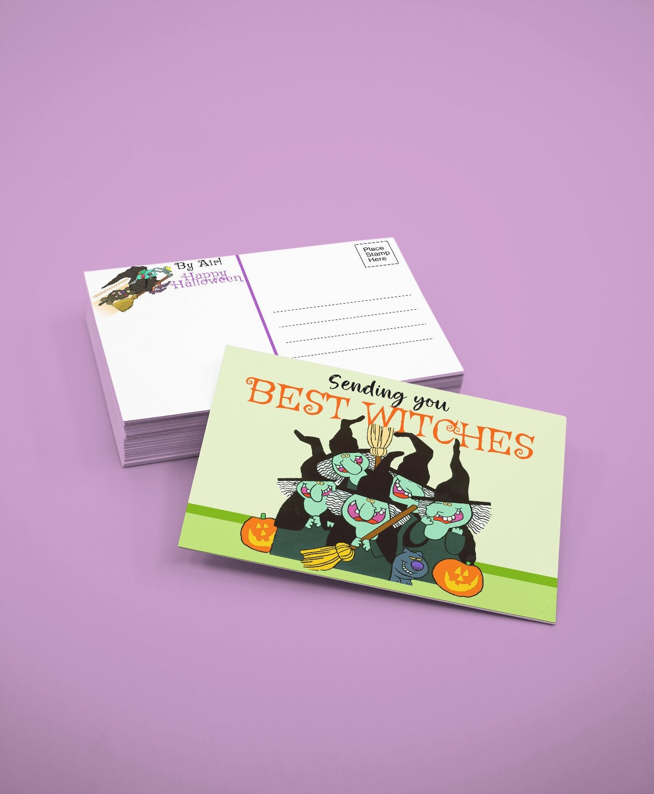 Halloween – Sending You Best Witches – 40 Postcards 4 x 6 inches – 17045