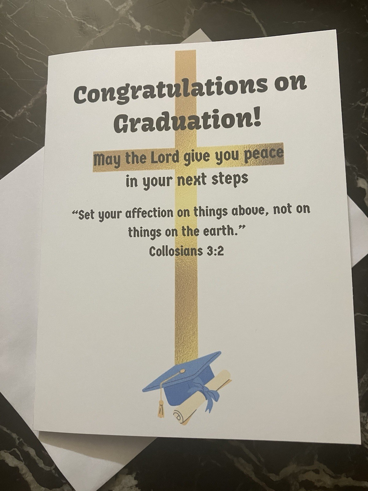 Christian Graduation Card: Simple Congratulation for High School/College/Nursing