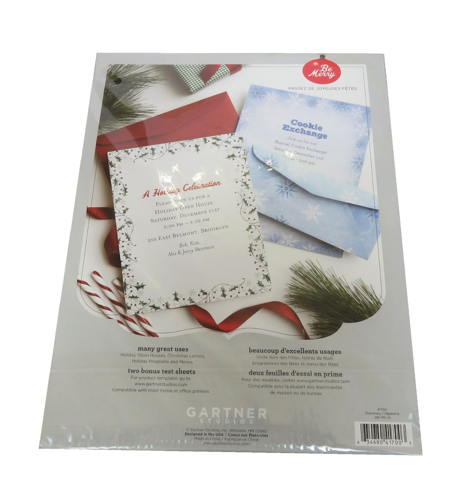 94 Gartner Studio Christmas Letter Stationery Printer Paper 8.5″x11″