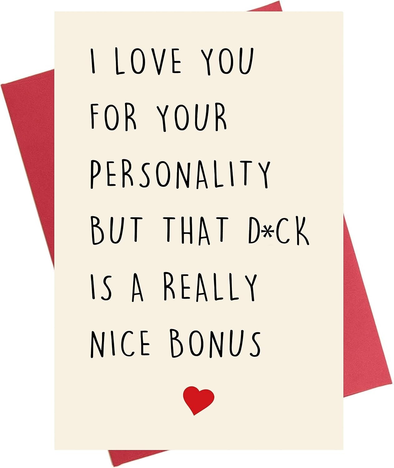 Special Anniversary Card, Funny Dirty Birthday Valentine’s Card for Husband B…