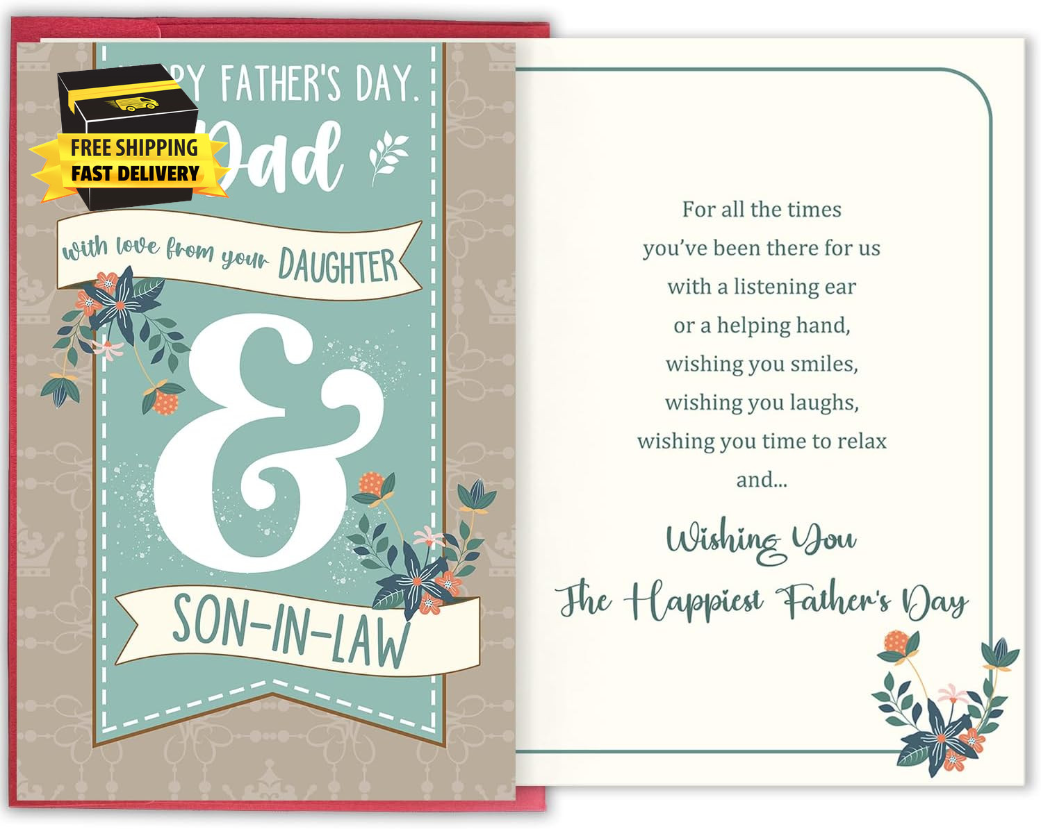 Happy Father’S Day Dad from Daughter and Son-In-Law, Fathers Day Gift for Father