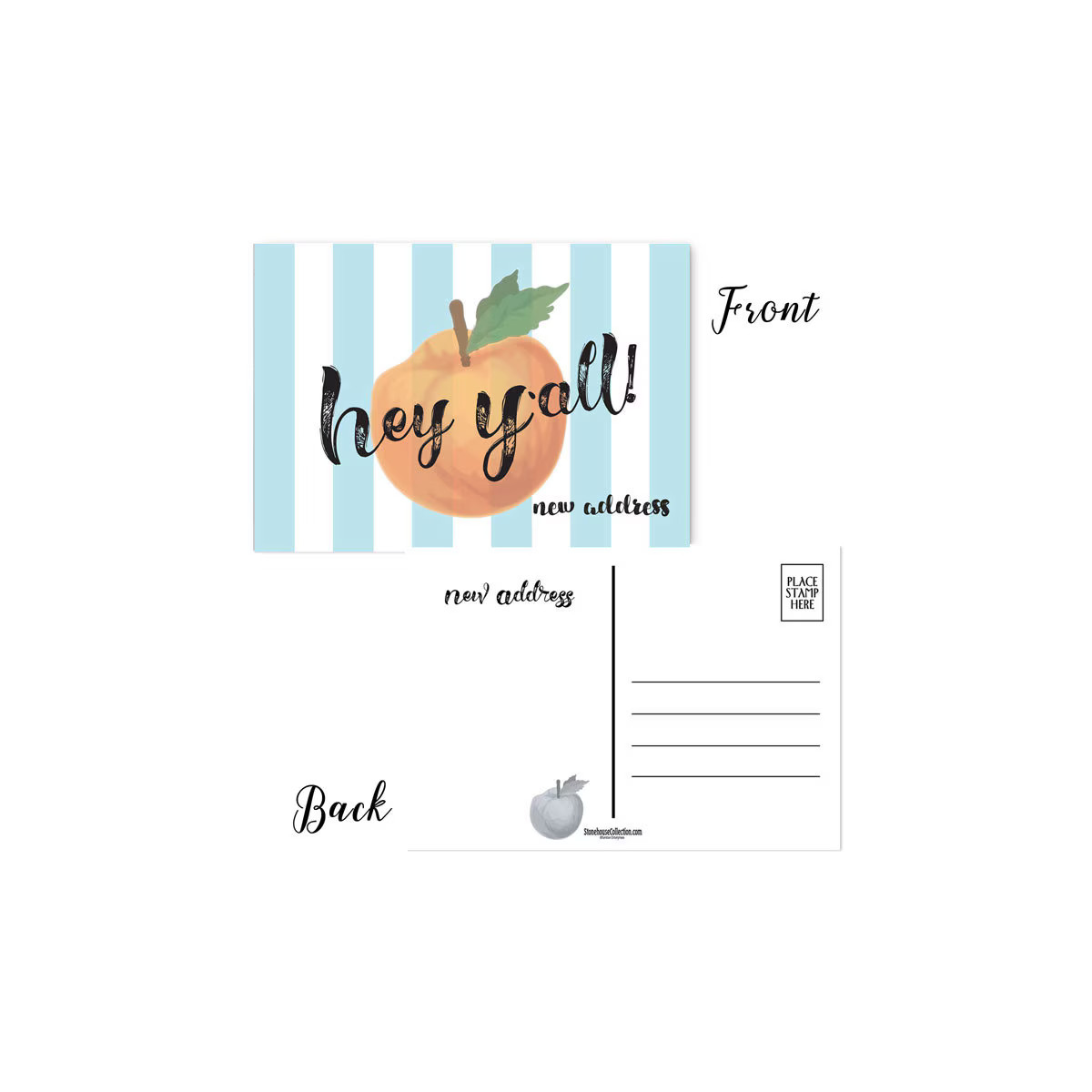 Set of 50 We’ve Moved Announcement Postcards – 4 x 6 Moving Postcards – B17007