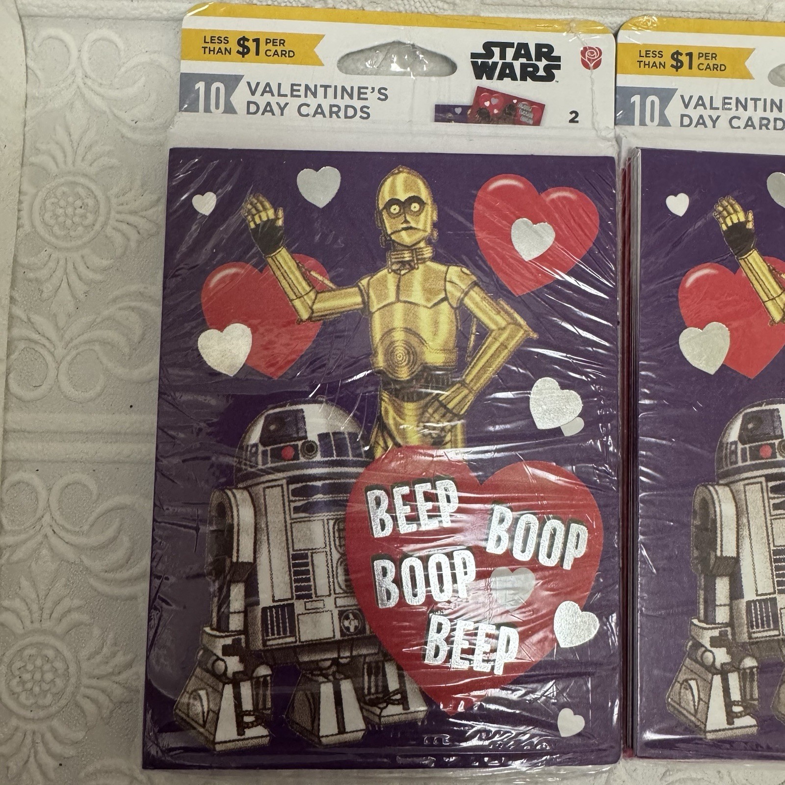 Vintage Star Wars Disney Cards Lot Of 3 Packages Greeting Cards Valentines Day