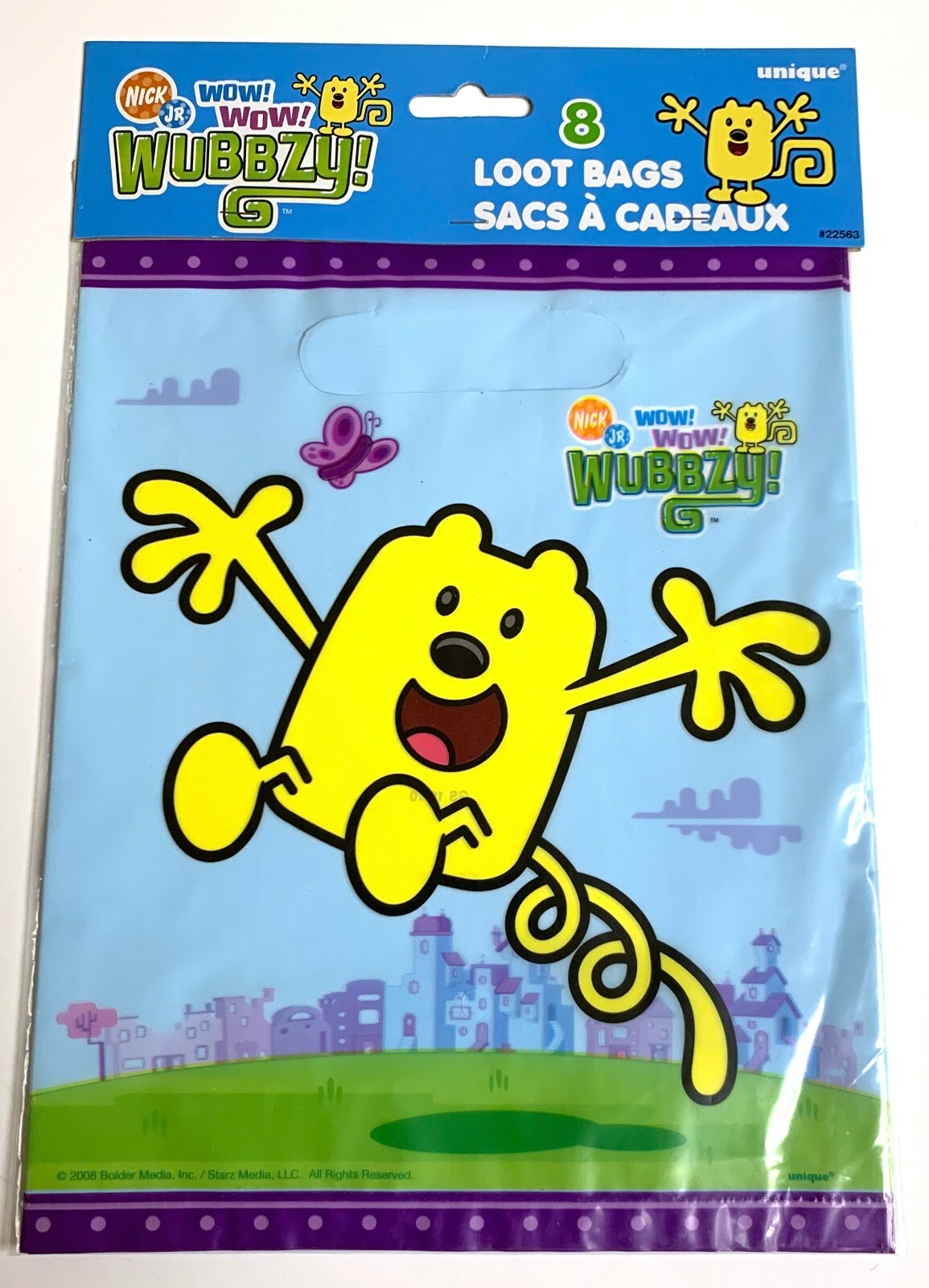 Nick Jr Wow Wow Wubbzy ! Birthday Party Loot Bags 8 Count