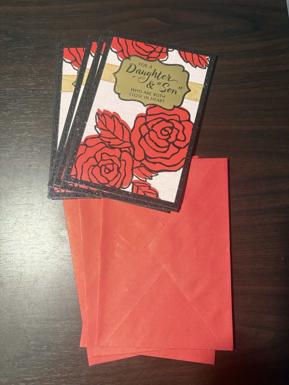 Valentines Day Daughter & Son In Law Greeting Card Lot Of 6