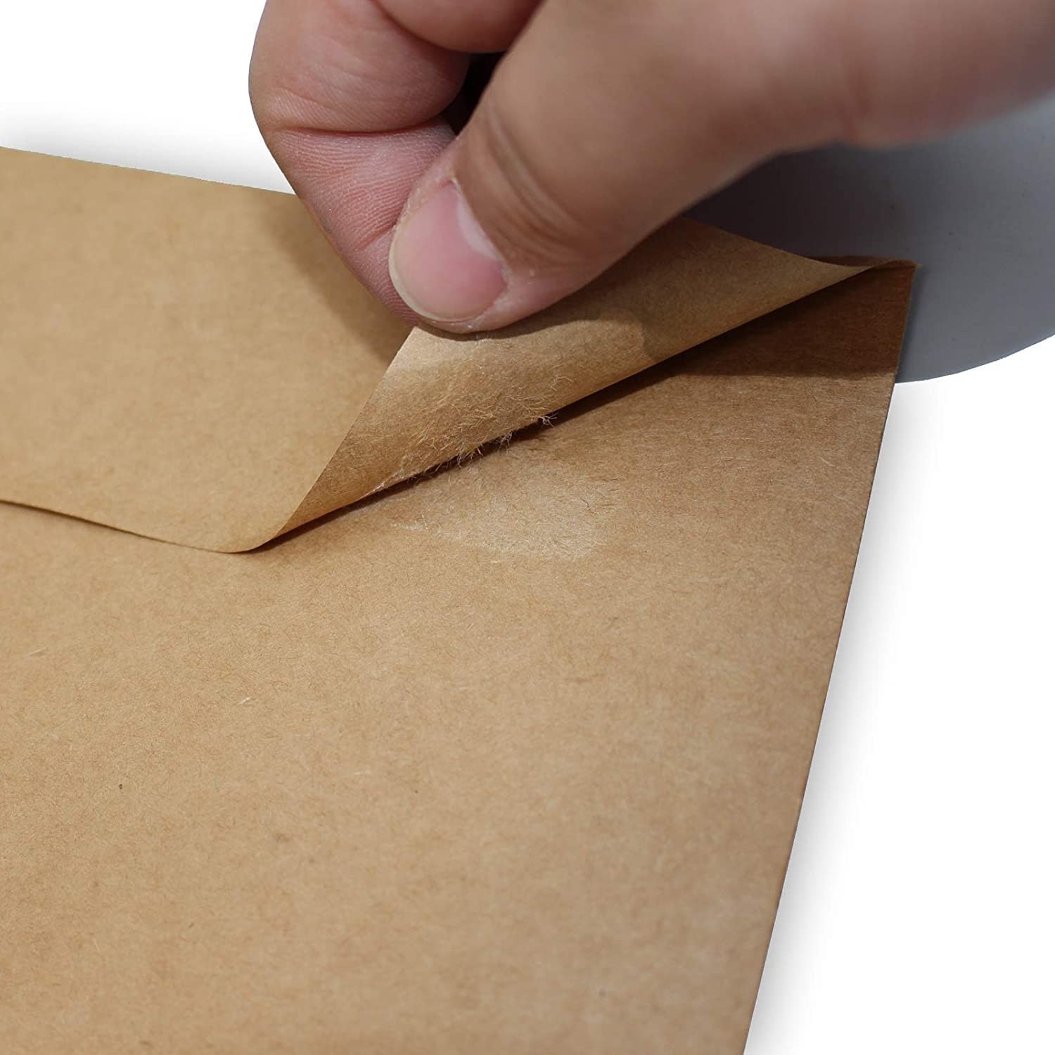 200 Qty Printable A7 Invitation Envelopes 5.25 x 7.25, Self Seal 120GSM Brown…