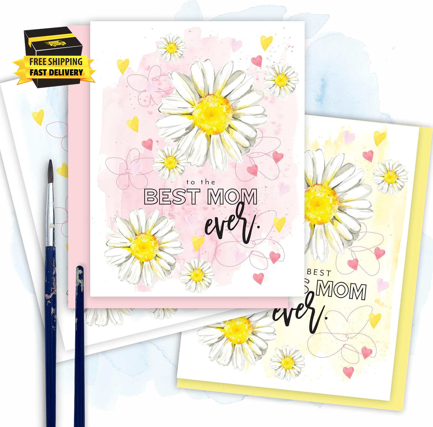 Unique Gifts Birthday Card to Mom, Floral Daisy Gratitude Card Appreciation for