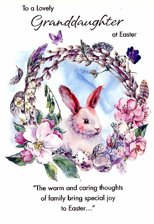 To A Lovely Granddaughter At Easter – Easter Greeting Card – 23118