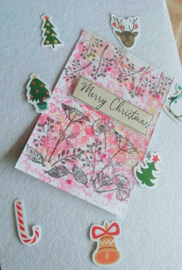 Seasonal Greeting Card Christmas wishes Handmade Cards Sri Lanka.