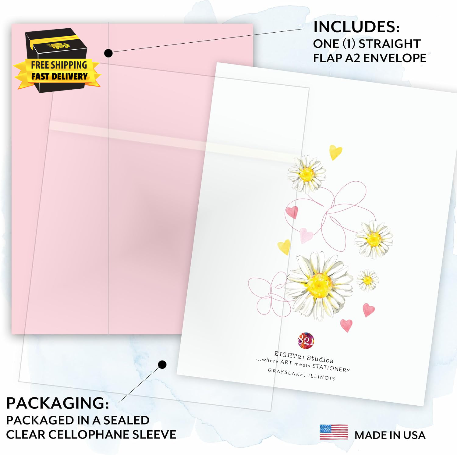 Unique Gifts Birthday Card to Mom, Floral Daisy Gratitude Card Appreciation for