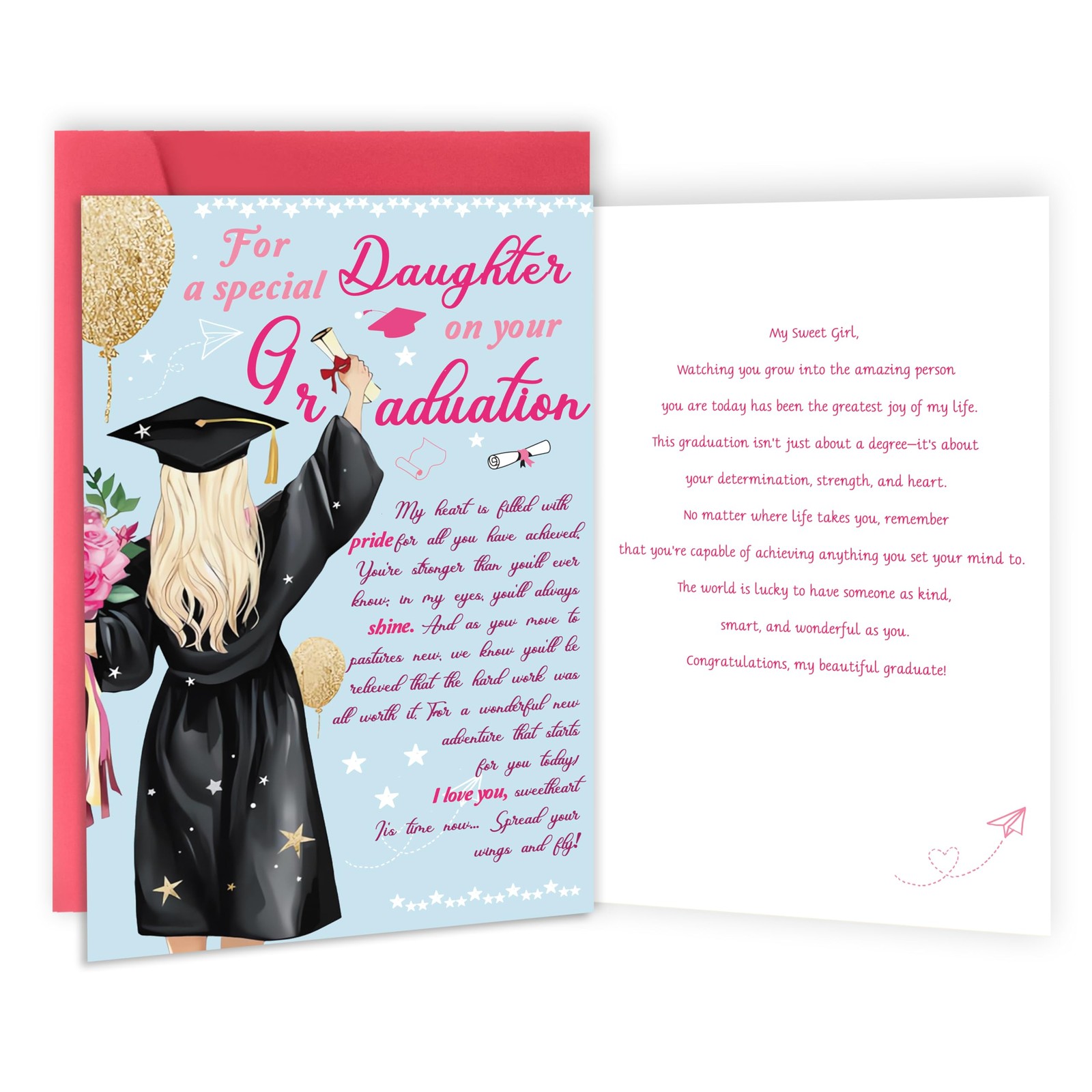 Graduation Gifts Cards for Daughter,2026 College Graduation Card Gifts for Da…