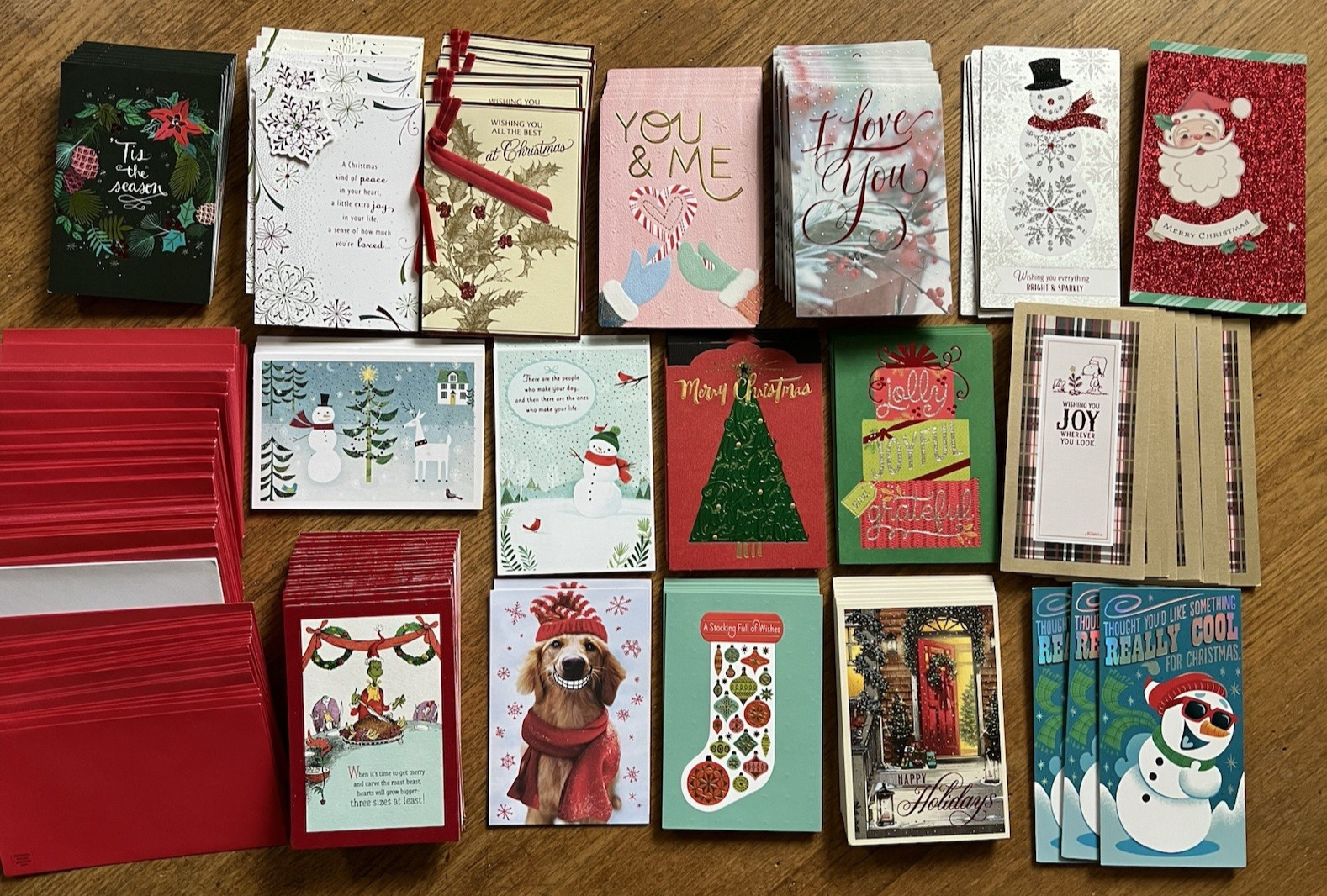 100+ Hallmark Holiday Greeting Cards Money Cards with Envelopes Lot New