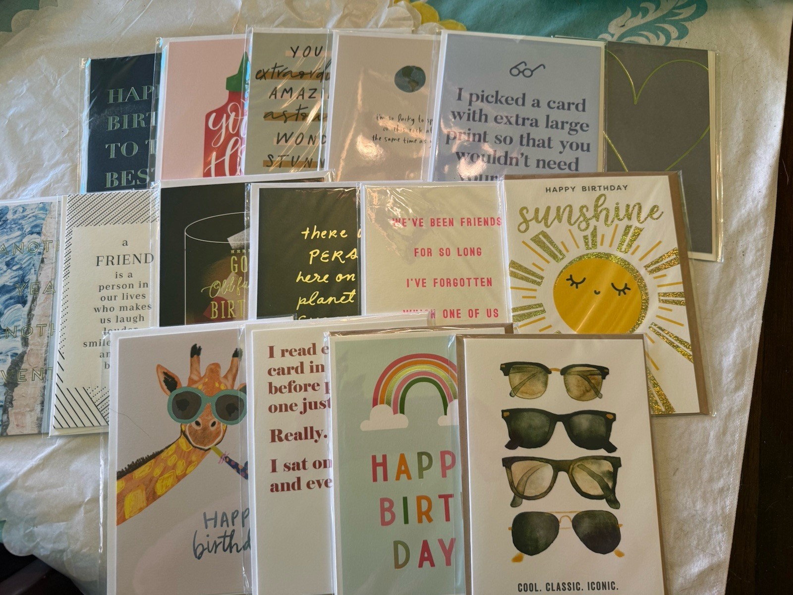 Lot of 16 Minted Birthday Greeting Cards Assortment w/Envelopes NEW