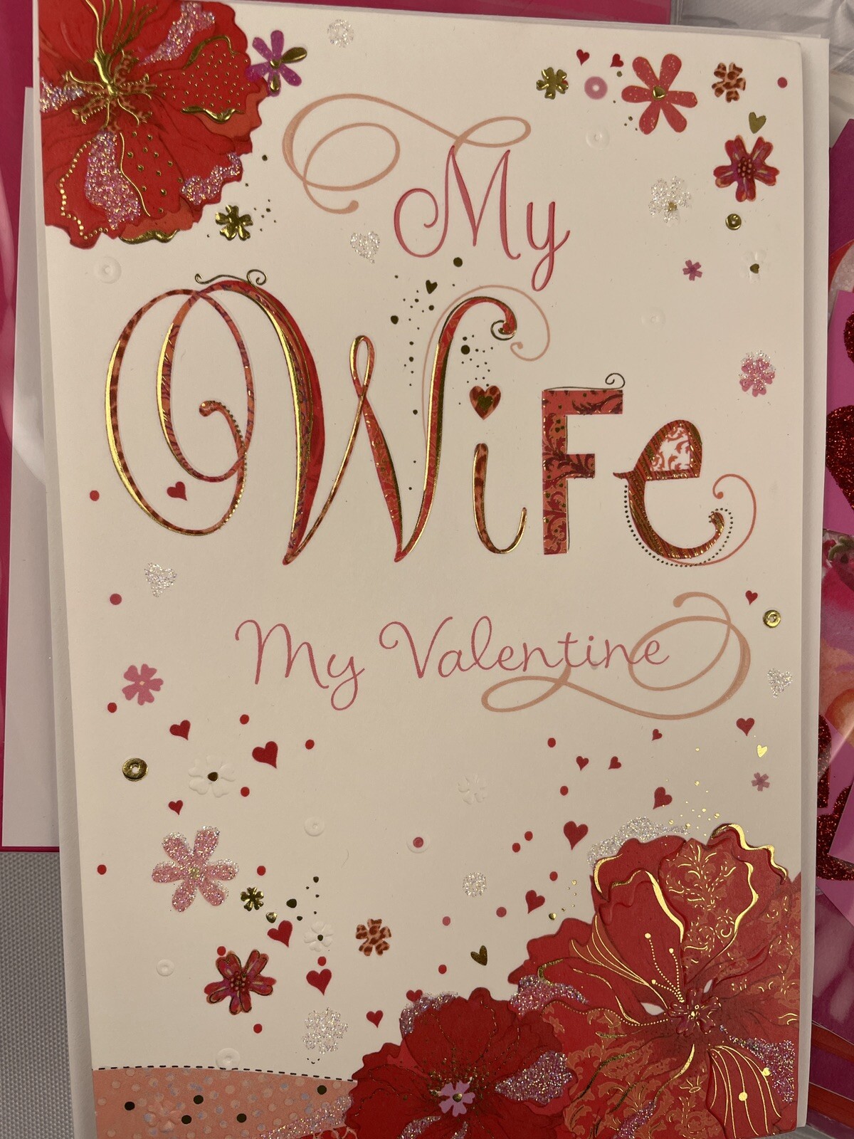 $0 Ship NEW American Greetings Valentine’s Card For My WIFE by Turnowsky + seal