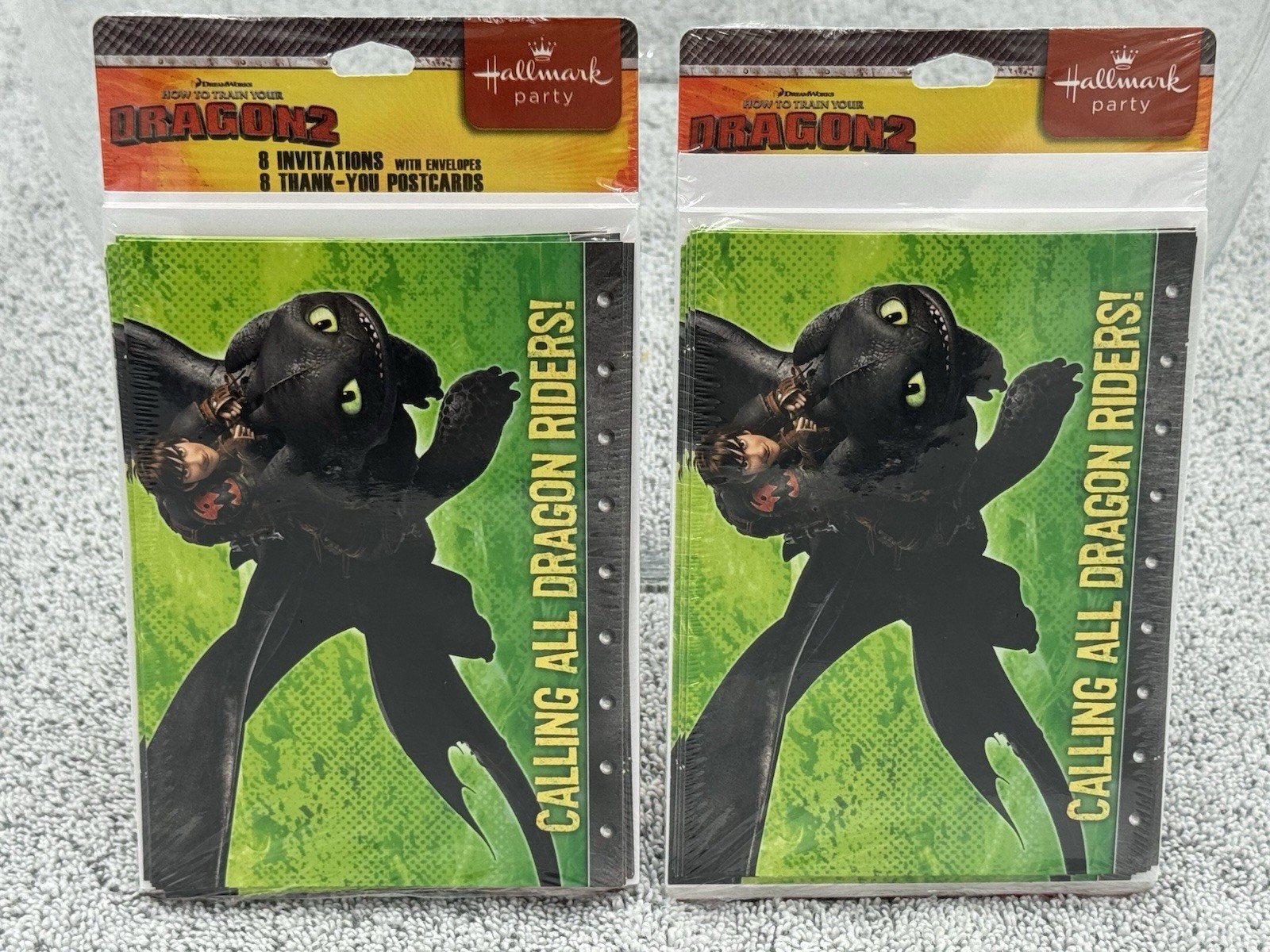 NEW Hallmark How to Train Your Dragon 2 Party Invitations (8) + Thank You Cards