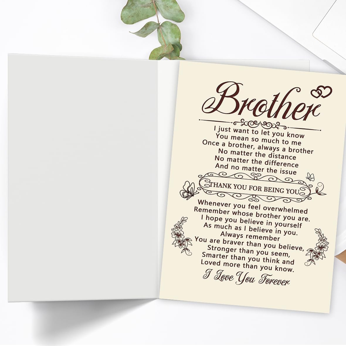 Birthday Card – Inspirational & Appreciation Greeting Card for , Thoughtful Gift