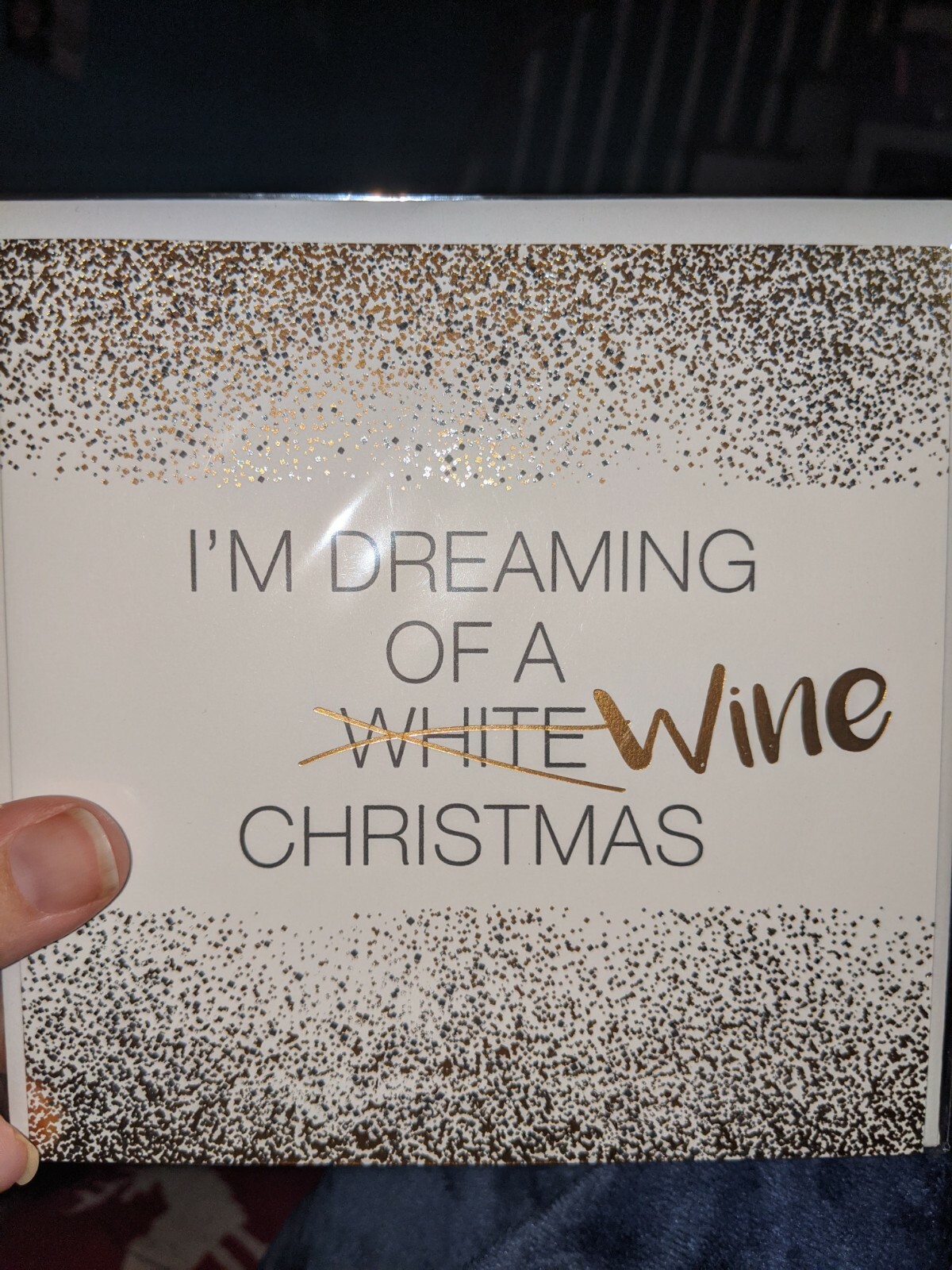 Paper Destiny by Papyrus Merry Christmas Card “wine Christmas” Funny New