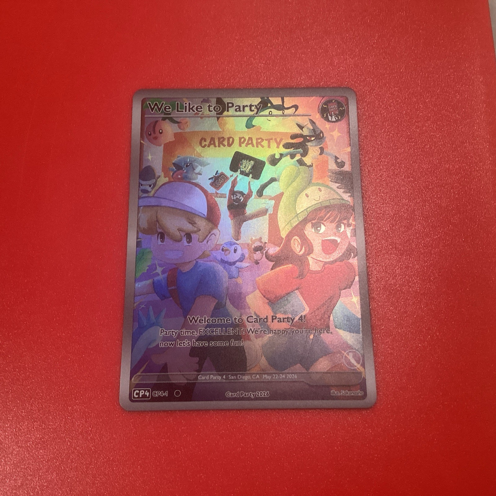 Card Party Gen 4 Exclusive Greeting Card “We Like To Party”
