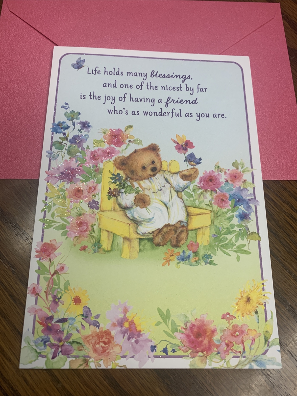 Blessings My Friend 5”x7” Hallmark Mary Hamilton Bear Edition Greeting Card