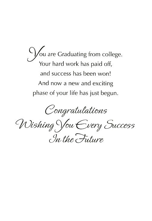 As You Graduate From College – Graduation Greeting Card – 24747