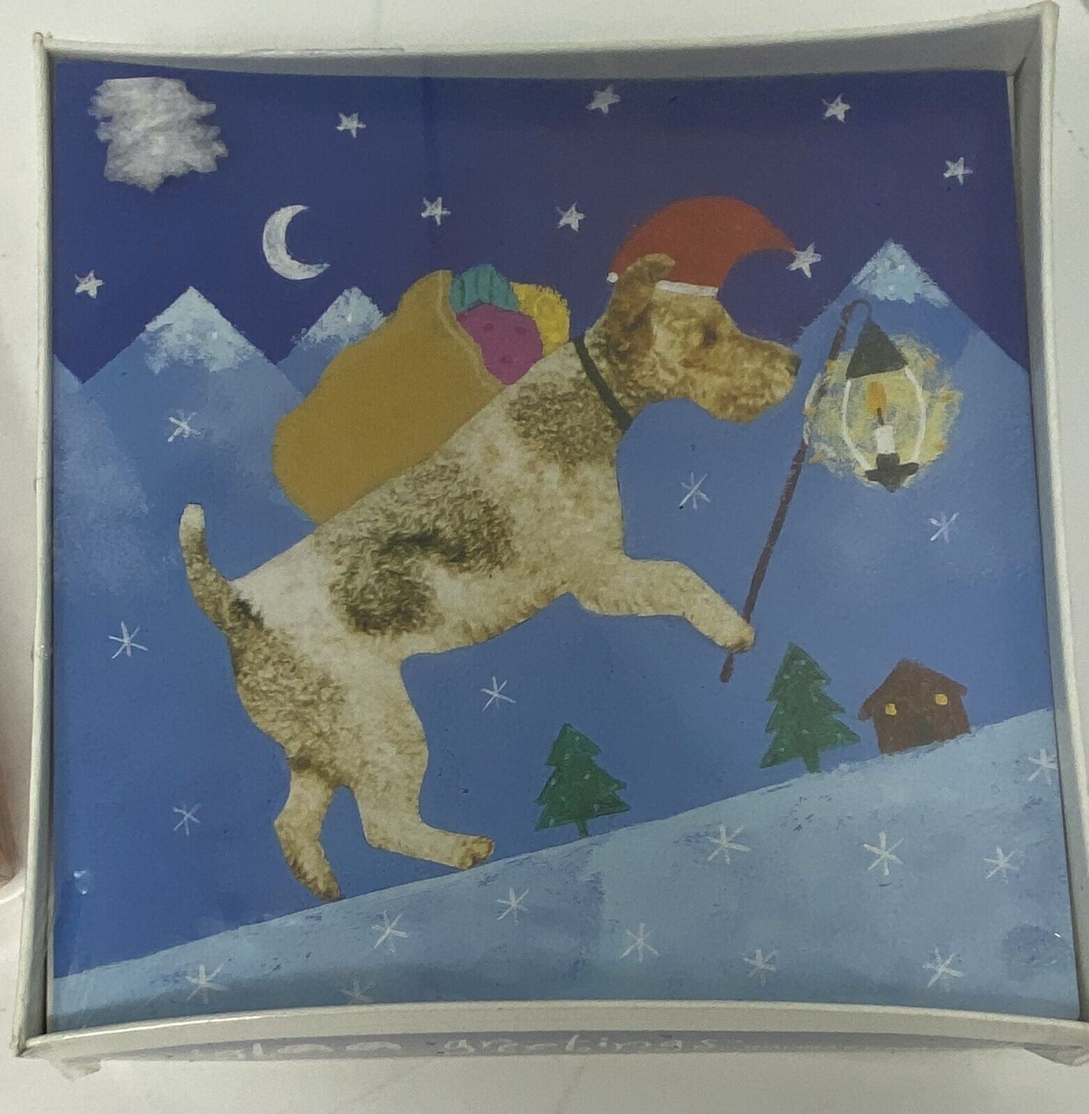 Wheaten Terrier Christmas Cards Square New Box of 18 Igloo Greetings