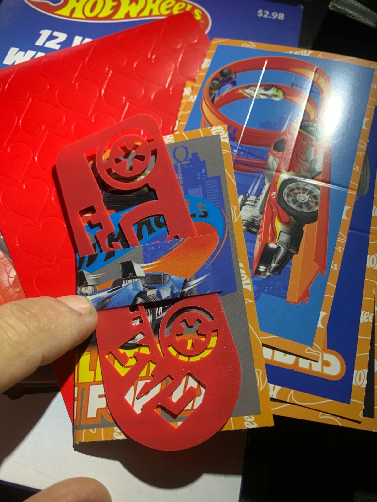 Valentines Day 12 Great Hot Wheels Cards & 12 Cool Stencils 2023 New! Cool!