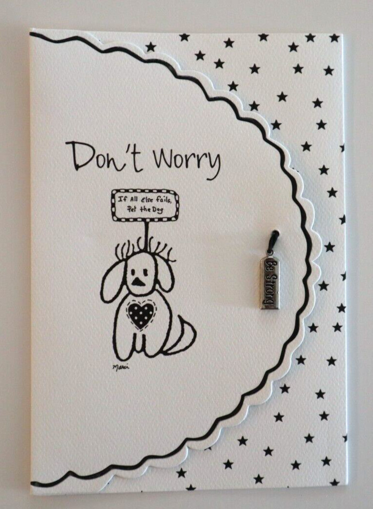Don’t worry be strong encouragement Children of the inner light greeting card