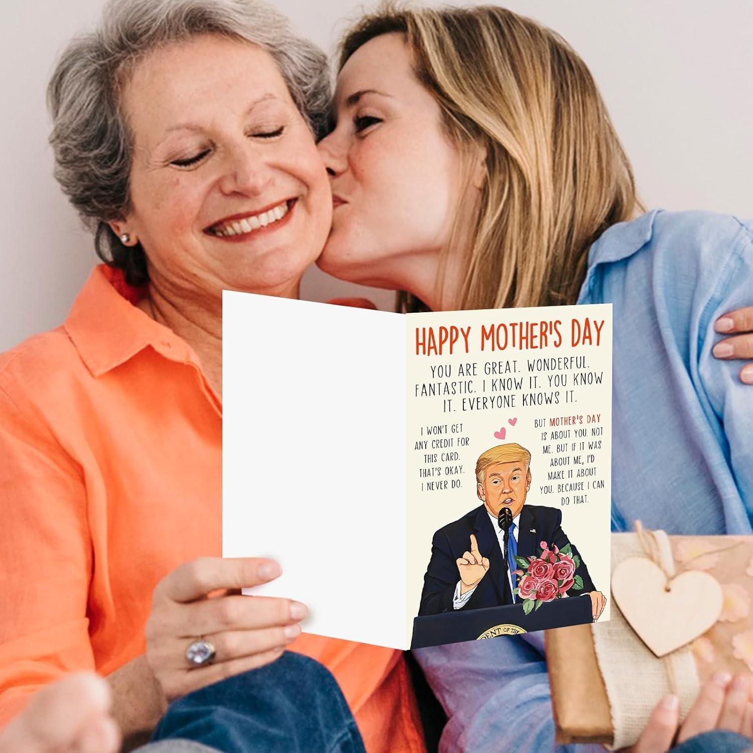 Funny Mothers Day Card Gift for Mom Wife from Daughter Son Husband