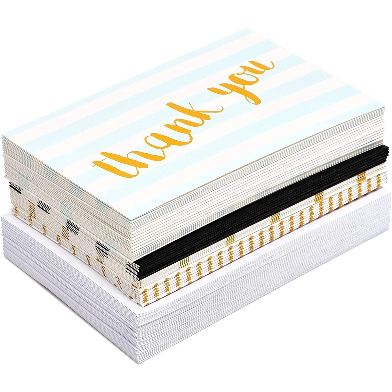 Juvale Thank You Cards with Envelopes – 48 Count (Pack of 1), Multicolor