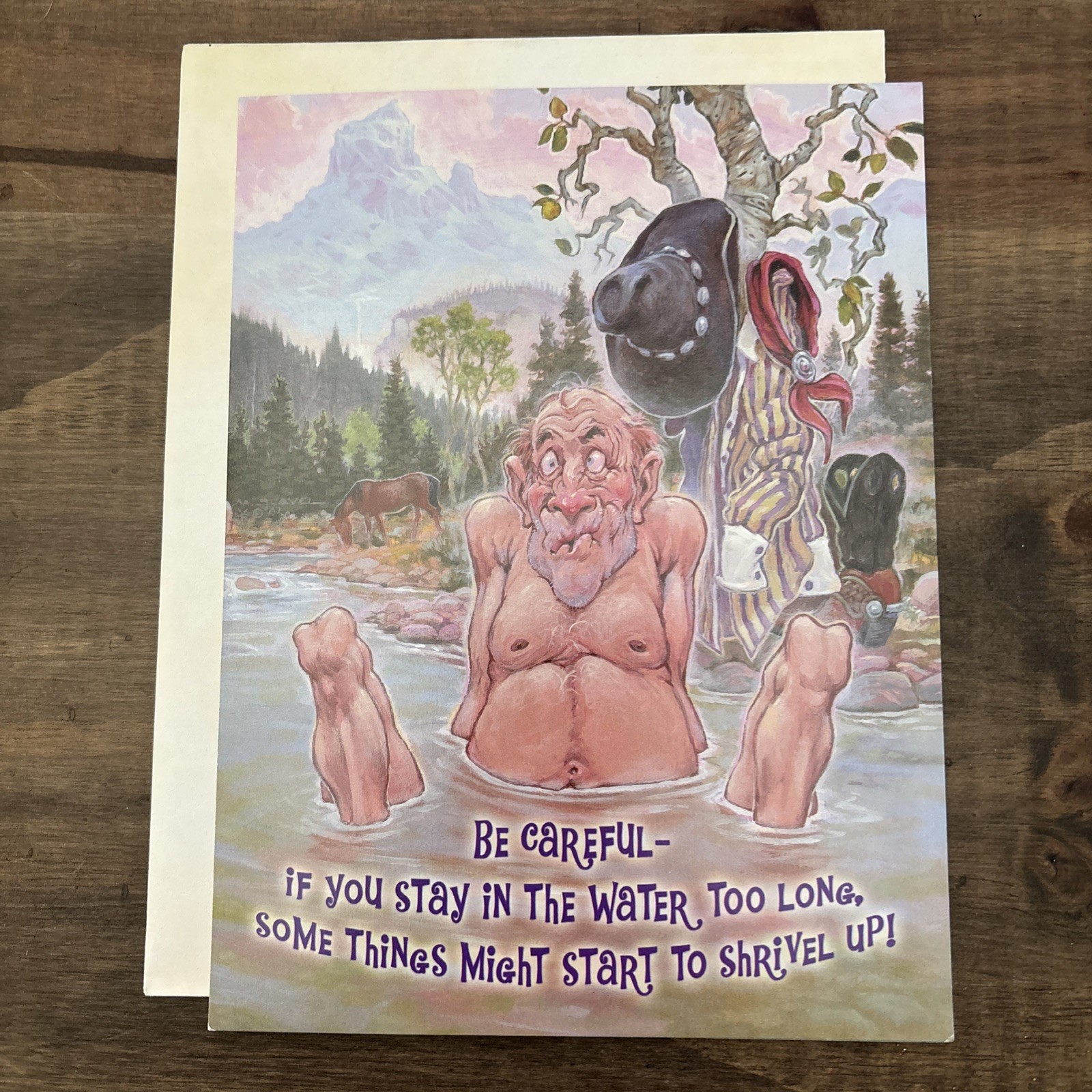 Leanin’ Tree BIRTHDAY Greeting Card “Some Shrinkage May Occur” – Adult Humor