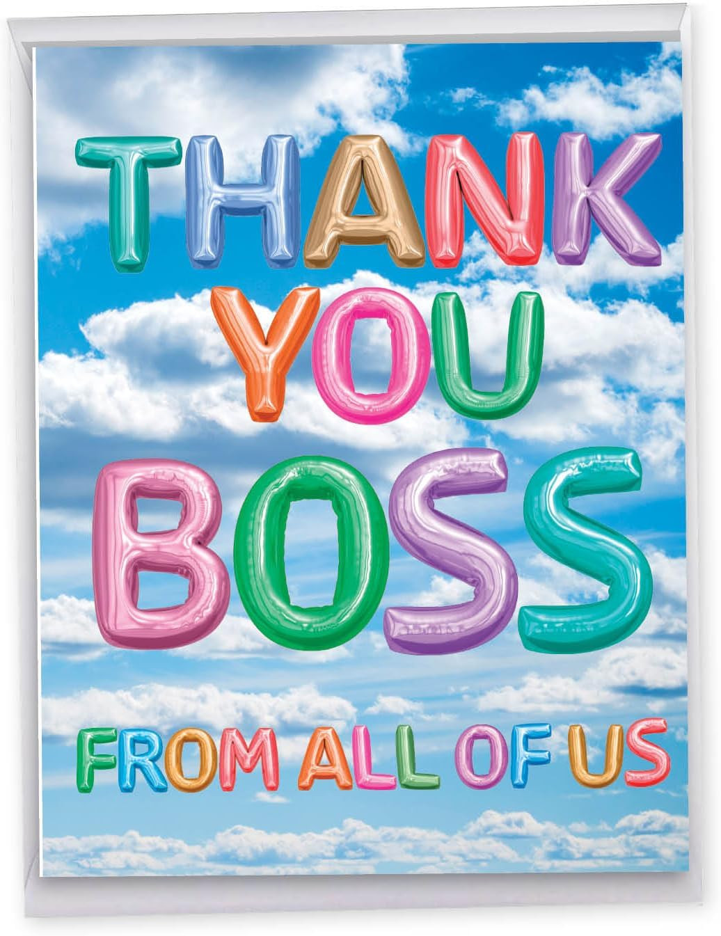 The Best Card – Big Group Boss Thank You Card (8.5 X 11 Inch) – Jumbo Gratitude